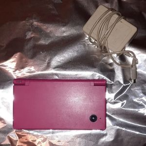 Hot Pink Nintendo DSI with Mario game